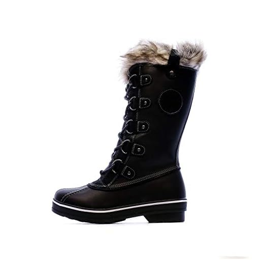 Kimberfeel - Botas de nieve para mujer, Negro, 38