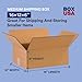 BOX USA 16 x 12 x 6 Corrugated Cardboard Boxes, Flat 16