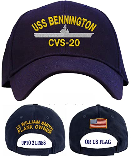 Gorra bordada personalizada USS Bennington CVS-20 miniatura 1