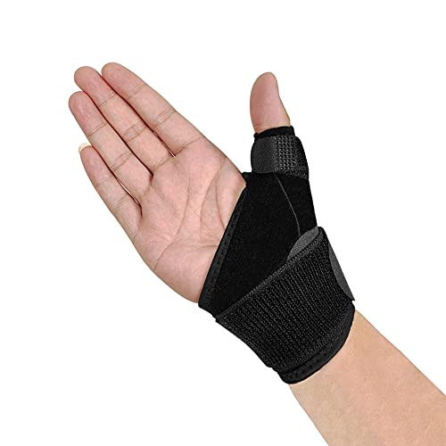 Thumb Brace Splint, Adjustable Wrist Thumb Support Braces Thumb Stabilizer for Arthritis, Tendonitis, Night Support, Comfortable Thumb Compression Strap for Thumb Wrist Hand CMC Joint Pain Relief