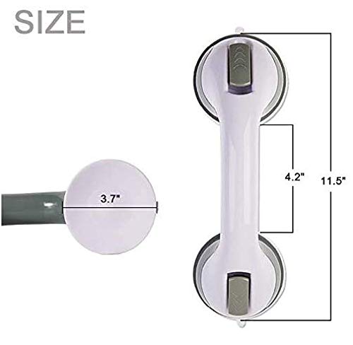 MKBB loja 2 barras de apoio para banheiro, Suction Shower Grab Bars for Bathroom,12 inches Shower Ha