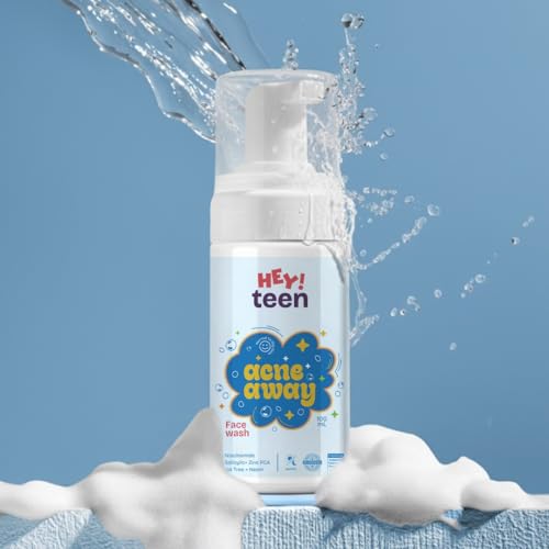 Image of HEY TEEN Acne Face Wash for Teens & Kids 9+ Years | Foaming Cleanser for Boys & Girls | Helps Reduce Pimples, Acne & Excess Oil | with Niacinamide, Neem & Zinc PCA | Daily Face Wash for Oily Skin