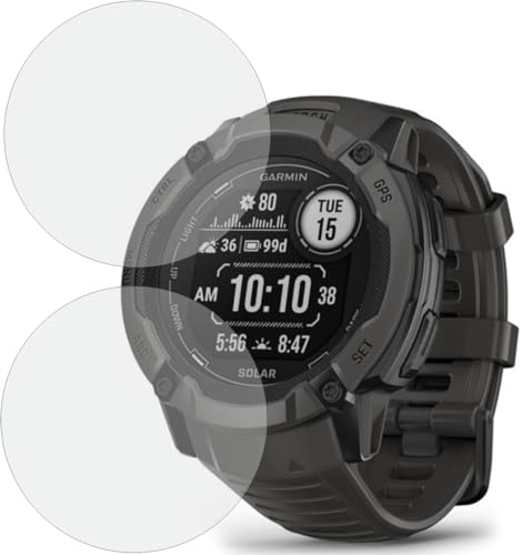 Image of ScreenGuard Compatible With Garmin Instinct 2X Solar Smartwatch, Edge to Edge TPU Fiber Screen Protector not a Tempered Glass (Pack of 2)
