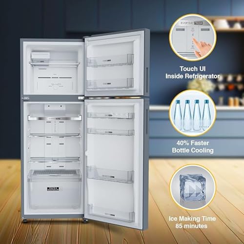 Whirlpool Intellifresh 259L 2 Star Frost Free Double Door Refrigerator (WHIRL REF FF IF INV ELT DF305 ILLUSIA STEEL 2S) 4 41Xc5YFzkFL