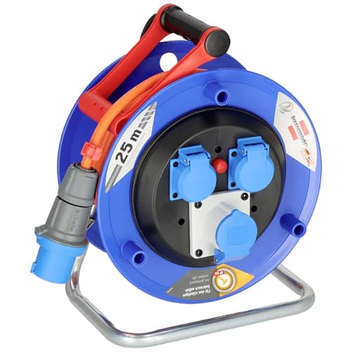 Brennenstuhl Garant Camping-Kabeltrommel/CEE 230V Kabeltrommel 25m (H07RN-F 3G2,5 Kabel in der...