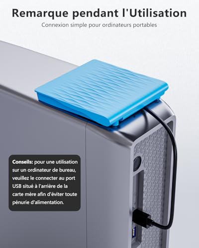 Lecteur CD DVD externe pour PC portable graveur USB 3.0 universel compatible Linux et Windows - 6