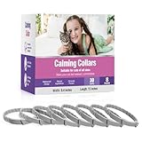 Tcllka Calming Collar for Cats 8 PK Cat Relief Pheromone Collar for Cats Anti Aggression for Cats