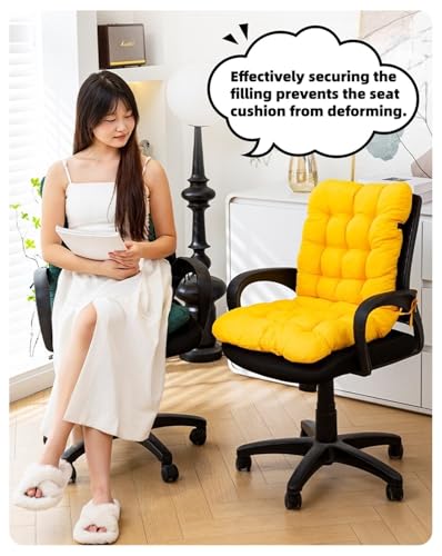 Chaise à bascule douce coussin dossier haut antidérapant bureau maison