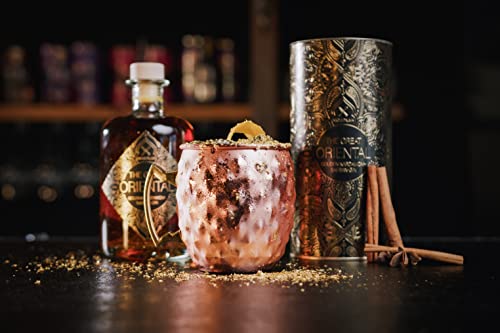 Michi Palma | The Great Oriental Golden-Cardamom-Saffron (1 x 0.5 l) | Premium Spirituose auf Gin-Basis | Mit 23 Karat reinem Blattgold und edler Geschenkverpackung | Goldene Gin-Geschenkidee