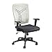 Safco 5085LT Voice Series Task Chair Plastic Back Upholstered Seat Black Seat/Latte Back