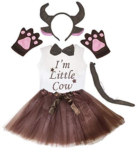 Chemise buffalo bandeau tutu marron ensemble 6 pièces fille 1-8 ans
