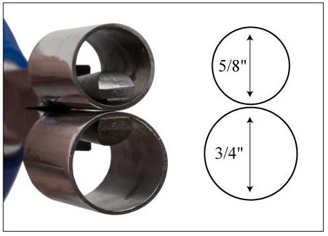 Eurotool Miland Double Cylinder Ring Shaping Pliers- 5/8 Inch and 3/4 Inch