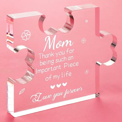 Image of Heart shaped plaque gift (Mom)