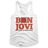 Bon Jovi Have A Nice Day Junior Top Large White