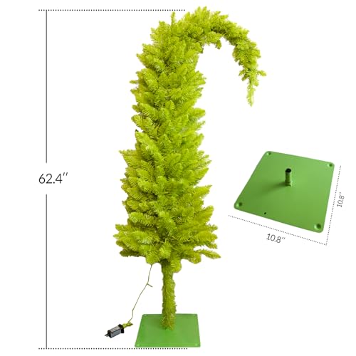 Christmas Decorations 6ft Pre-Lit Artificial Tree with Timer Remote Control | Whimsical Christmas Tree - 150 LED Lights Xmas Holiday Decor for Indoor Home Living Room Office - image 3