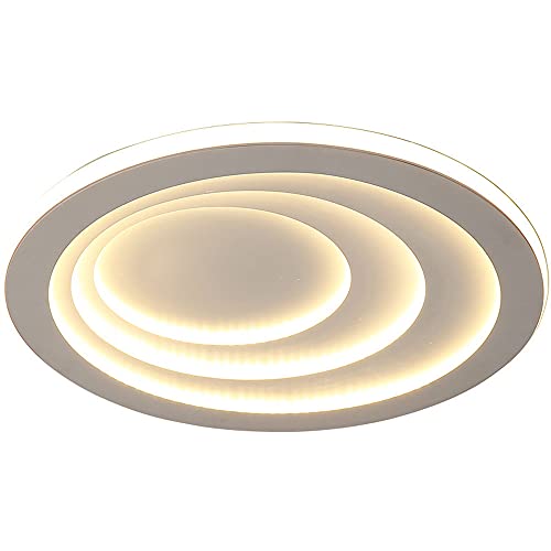 Plafonnier LED circulaire pour salon chaleureux et éclairage de balcon
