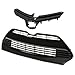 KUAFU Upper Lower Grill Compatible with 2017 2018 2019 Toyota Corolla LE XLE 5311102B00 5311202730 Front Bumper Hood Grille