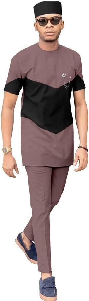 メンズアフリカ服 だしききのシャツとズボン、帽子 伝統的 半袖衣装 3点セット 生き抜く トラックスーツの服装 ウェディング用 (C メンズアフリカ服  だしききのシャツとズボン、帽子 伝統的 半袖衣装 3点セット 生き抜く トラックスーツの服装 ウェディング用 (C Amazon ... メンズアフリカ服 だしききのシャツとズボン、帽子 伝統的 半袖衣装 3点セット 生き抜く トラックスーツの服装 ウェディング用 (C