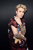 Póster A4 de Justin Bieber Perfect Póster de Justin Bieber (a), tamaño A4, disponible en 24 horas en 1ª clase