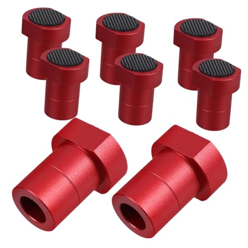 Blocs de serrage pour banc de bois Holibanna en alliage d'aluminium rouge x8