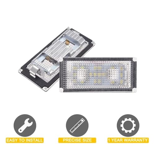 Lámpara matrícula LED para solucionar luz amarilla en Serie 7 E65 E66 3