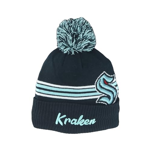 Image of ZHATS NHL Unisex-Adult NHL Officially Licensed Beanie Pom Rush