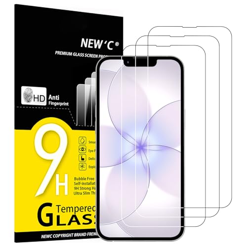 NEWC 3 Stück für iPhone 17e für Panzerglas (6 1 Zoll) Frei von Kratzern 9H Härte HD Displayschutzfolie 0.33mm Ultra-klar Ultrabeständig
