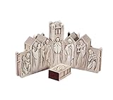 Enesco Pillars Cathedral 8-Piece Nativity Set, 9-Inch
