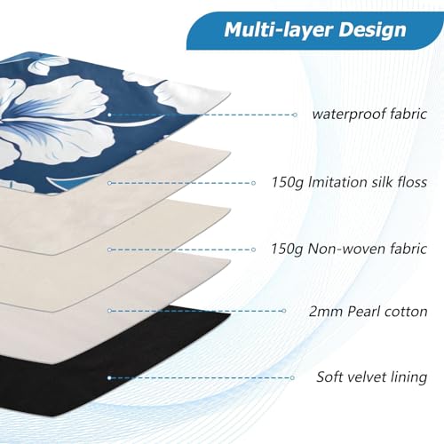 Funda para Laptop 13-14 Pulgadas Azul Floral J JOYSAY miniatura 4