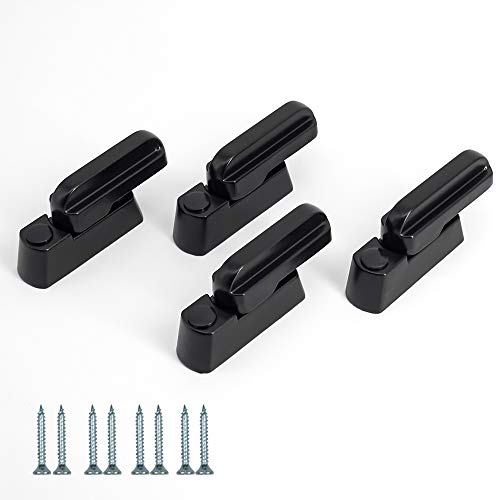 Bloqueador de ventana de hoja negra, aleación de zinc fundido, cerraduras de seguridad adicionales para UPVC/PVC puerta/ventana de bloqueo de restrictor