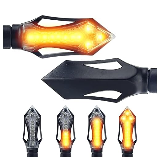 Area1 Motorcykel LED-blinkers kompatibel med Yamaha WR R 125, WR X 125, WR X 250 WR 250, 450 (E-godkänd/2 stycken) (V17)