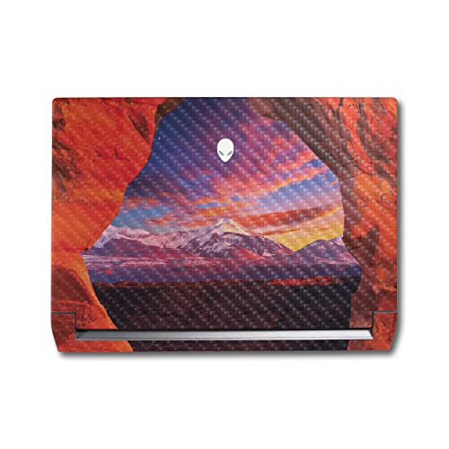 Image of MightySkins Carbon Fiber Skin Compatible with Alienware M17 R5 (2022) Full Wrap Kit - Vibrant Arch | Protective, Durable Textured Carbon Fiber Finish | Easy to Apply & Change Styles | Made in The USA