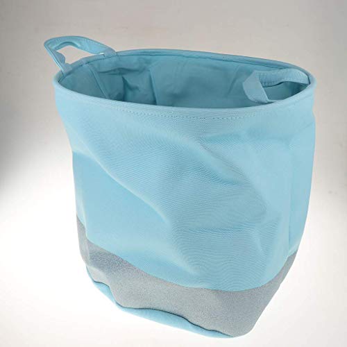 Panier à linge pliable en coton au format compact, coffre de rangement léger - 6