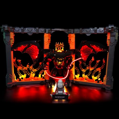 Light Compatible with Lego Balrog Book Nook 10367, Light Kit for Lego Balrog Book Nook Building...