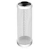Lamppdcor Guardia del Filtro Acuario Aquario Acero Inoxidable Tank de Pescado Mole de camarones Filador Negro 12 mm