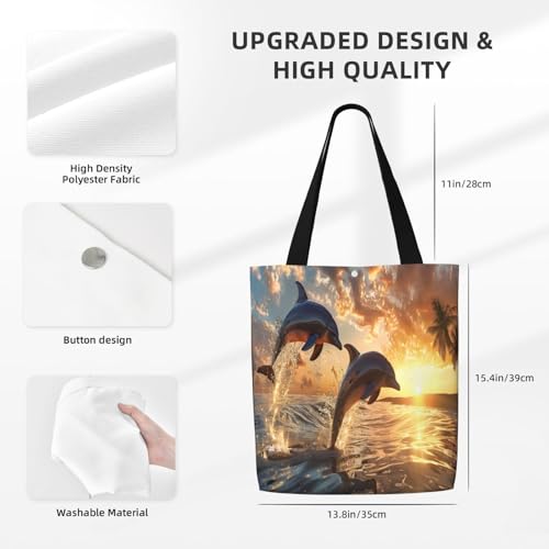 Animal Unicorn Beauty Canvas Shoulder Bag Reusable Tote Bag Soft Lightweight Cloth Bags For Women Girls Lady Casual3