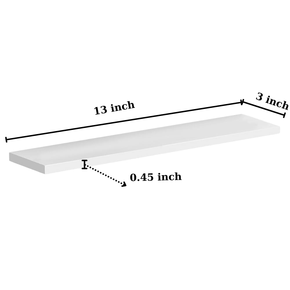 ASIDECOR Medicine Cabinet Replacement Shelves (13 inch), White