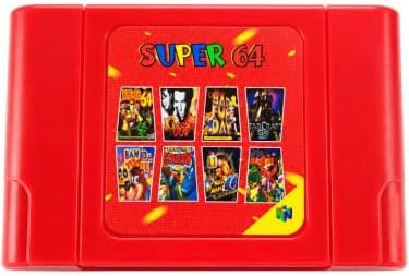 Super 64 Plus Multi Game Cartridge per Nintendo N64, 340 in 1, co...