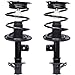 Detroit Axle - Struts Shock Absorbers for 2007-2013 Nissan Altima Complete 2 Front Struts with Coil Spring 2 Rear Shock Absorbers 2008 2009 2010 2011 2012 Replacement Ready Strut Assembly