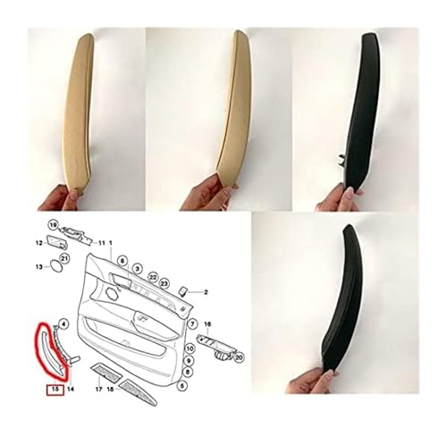 Kit de poignée de Porte intérieure pour BMW E70 E71 X5 X6, siège conducteur Avant Gauche, Garniture de Panneau intérieur