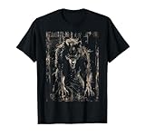 Werewolf Wolf Howling at Full Moon T-Shirt