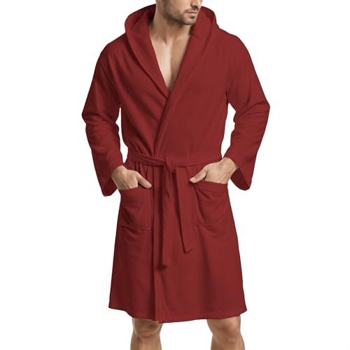 PETTI - Peignoir de Bain - Mixte - Bordeaux - XL