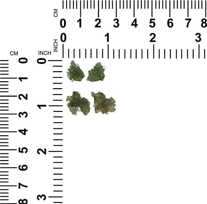 Starborn Creations Rough Moldavite Post Style Earrings - Image 6