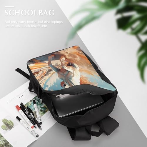 Sac à dos d'école de grande capacité 43,2 cm pour enfants et étudiants - 5
