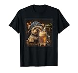 Yorkie Drinking Beer Shirt Funny Dog Yorkie Drinking Beer T-Shirt