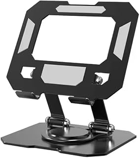 Zirak Premium Adjustable Foldable Metal Mobile & Tablet Stand for Desk, Office, Study, Kitchen & Gaming – Heavy Duty 360° ... Price In India