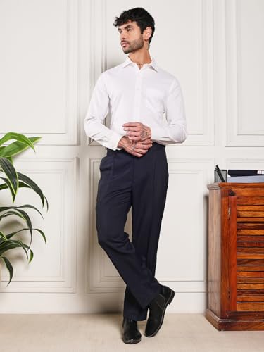Image of Gurkha Pants for Men | Trouser for Men | Formal Pant | Double Button | Loose Fit Trouser High Waist Pleated Casual Trousers | Vintage Straight Leg Pants for Office Smart Casual Travel Party