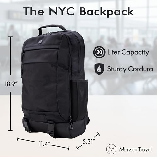 Image of NYC Laptop Backpack | 20L | Fits 17-Inch | BKP-821 Black