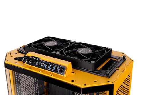 Thermaltake The Tower 600 Bumblebee | Mid Tower PC-Gehäuse | Hidden Connector Support | Tempered Glass | E-ATX & ATX… – Ansicht 6