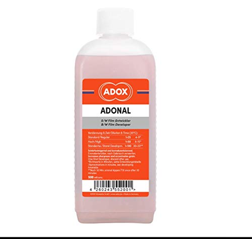 Revelador de películas Adox Adonal de 500 ml para evitar grano grueso